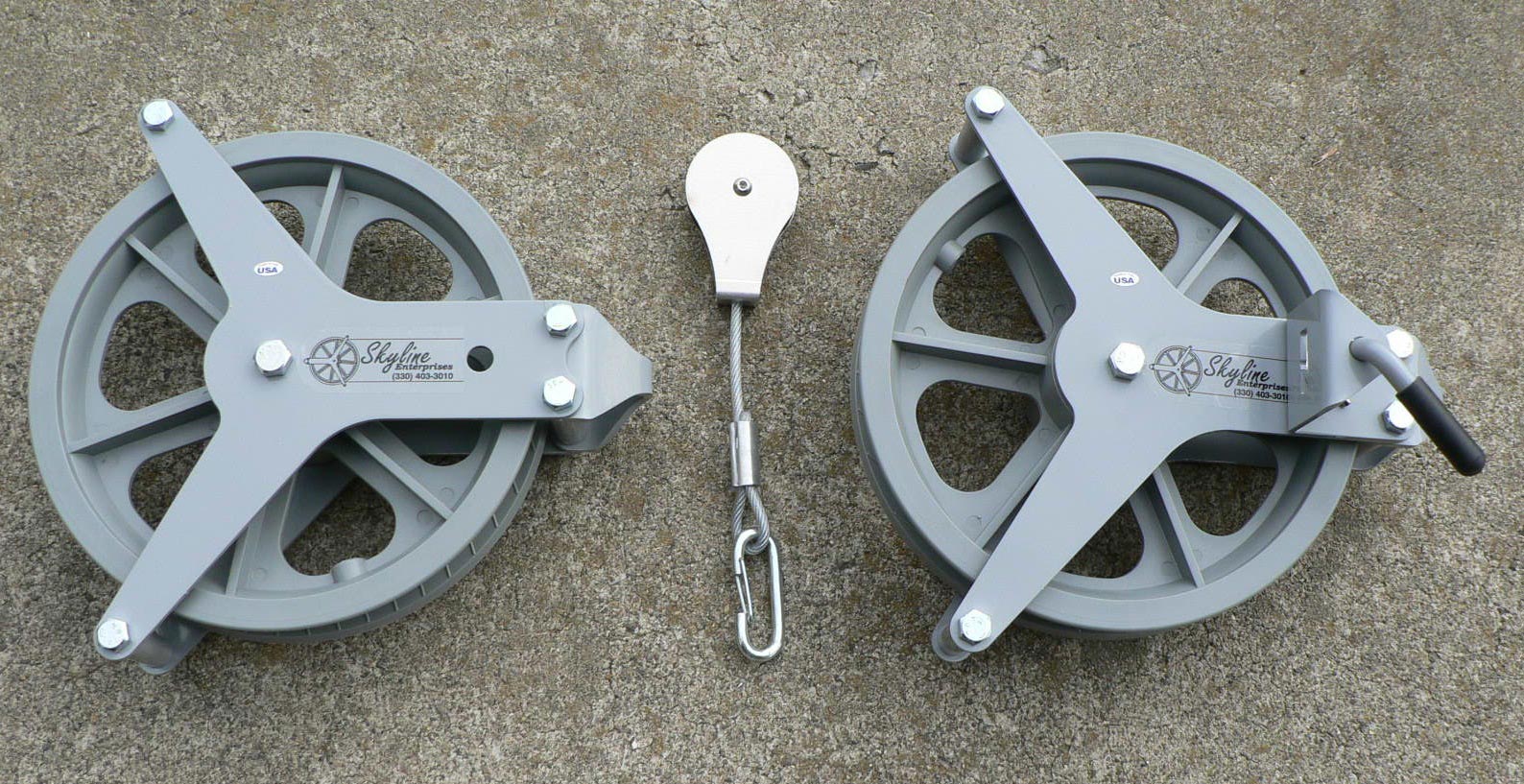 2 Pack 4 Inch Wheel High Grade Plastic Clothesline Pulley Weather Resistant 