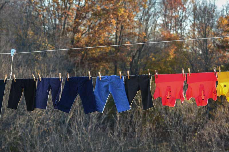 Save energy by air drying your laundry